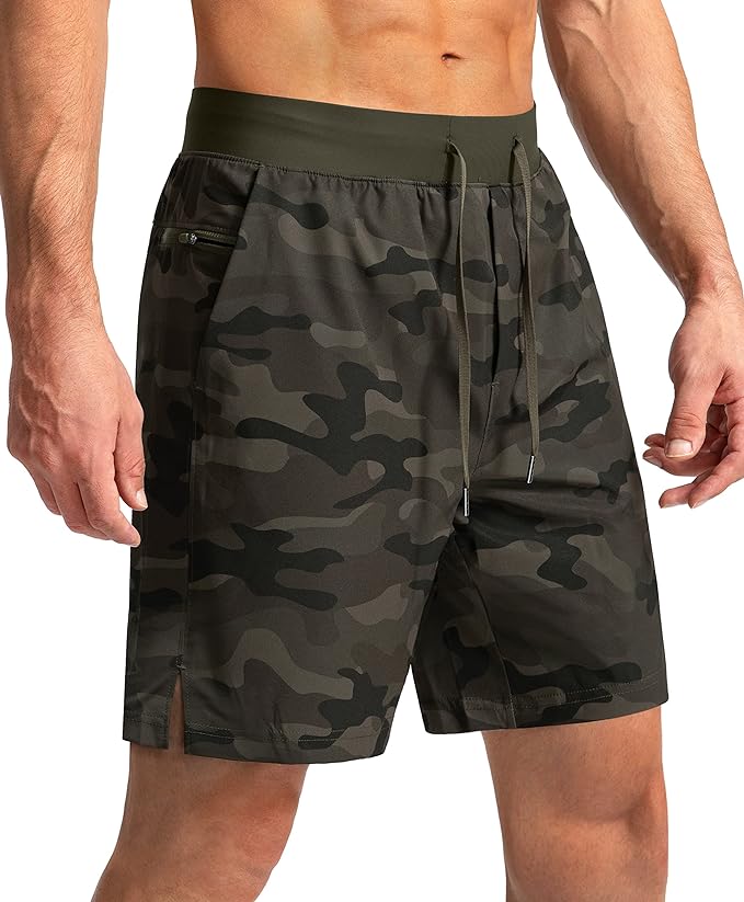 Men's Running Shorts with Zipper Pockets 9 Inch/ 7 Inch / 5 Inch Lightweight Quick Dry Gym Workout