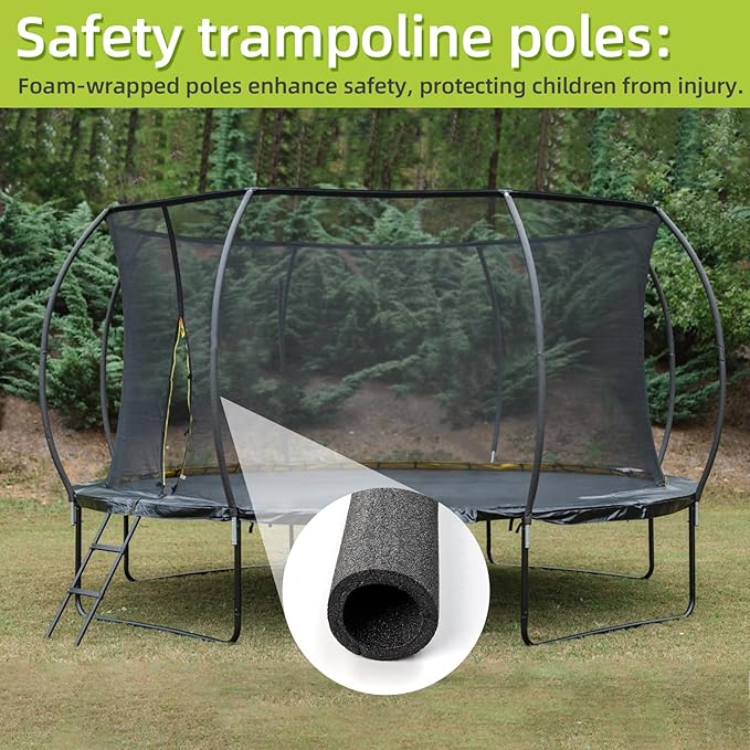 Trampoline Poles Replacement for Skywalker Or Jumpzylla,Galvanized Trampoline Enclosure Pole for