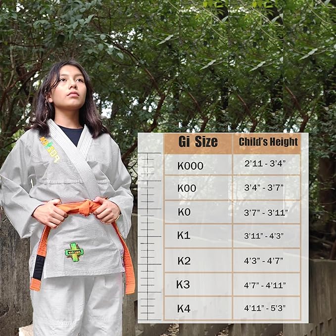 Kids Brazilian Jiu Jitsu Gi For Kids BJJ Gi Youth Grappling Kimonos Preshrunk Lightweight Martial