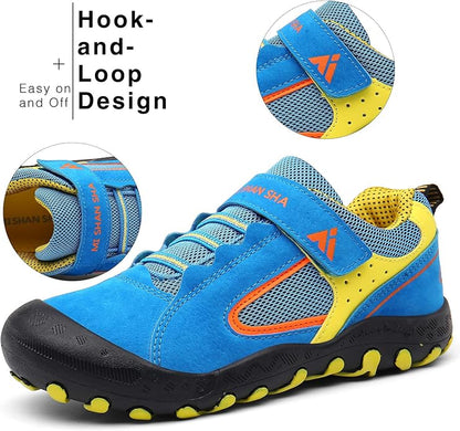 Mishansha Kids Hiking Boots Toddler Girls Boys Hiking Shoes Water-Resistant Anti-Collision Non-Slip