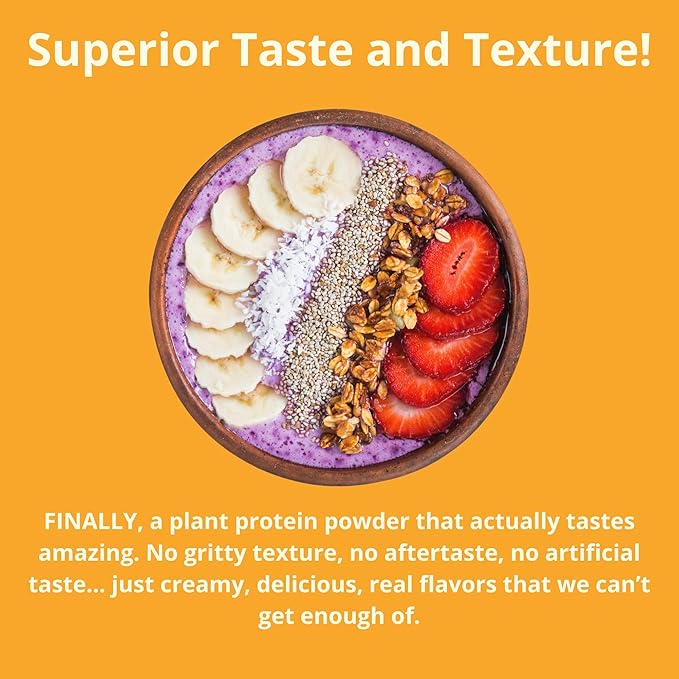Unflavored & Unsweetened Protein Powder | Vegan - Plant Based Protein Powder Dairy Free for Gut