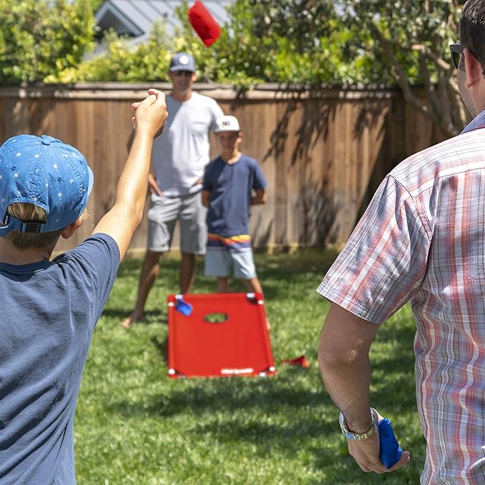 GoSports Portable Cornhole Game Sets – Premium Outdoor Lawn or Beach Toss Game for Kids and Adults