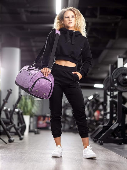 Fitgriff® Gym Bag for Men & Women with Shoe & Wet Compartment - Duffle Bag for Travel, Sports