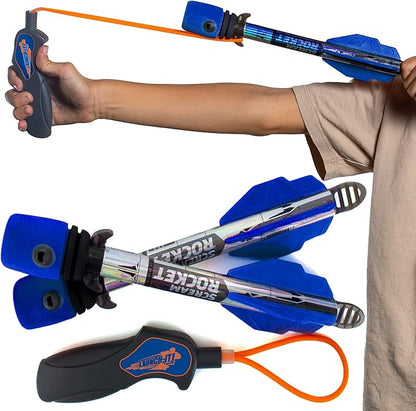 Toy Rocket Launcher for Kids: Best Outdoor Toys Slingshot Rockets Launchers Air Foam Rockets Games