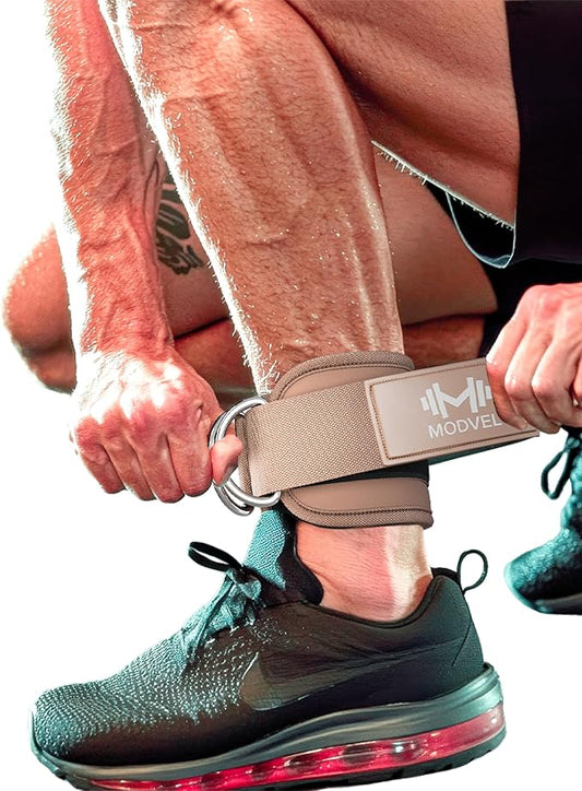 Modvel Gym Ankle Strap for Cable Machines ??Glute & Leg Kickback Ankle Straps for Gym Workouts