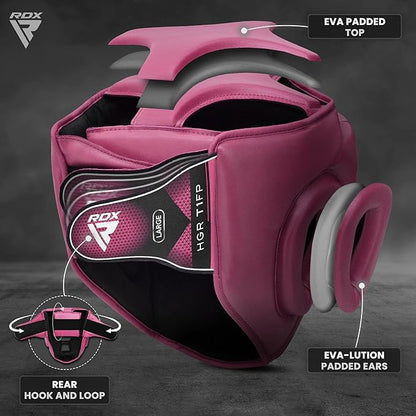 RDX Boxing Headgear MMA Muay Thai, Removable Face Grill, Head Gear for Sparring Grappling Martial