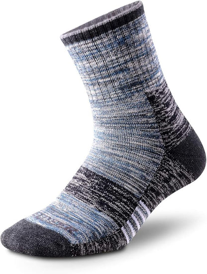 FEIDEER Men's Walking Hiking Socks, Wicking Cushion Quarter Crew Socks for Mens Outdoor Sports
