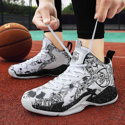 Boys Basketball Shoes Breathable Indoor Athletic Shoes Youth Outdoor Fashion Sneakers Comfortable