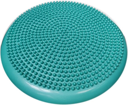 AppleRound Inflated Wobble Cushion with Hand Pump, Air Stability Board (Extra Thick), Core Balance