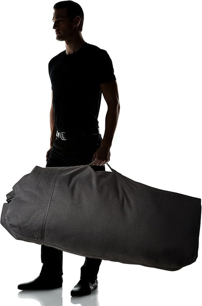 Champion Sports 22 Oz. Top Loading XLarge Canvas Duffel Bag with Strap and Carry Handle