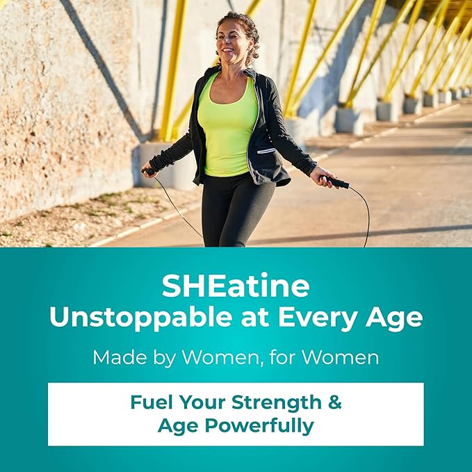 Reignite Wellness by JJ Virgin | SHEatine Powder | Creatine Trifecta for Powerful Aging | Creatine