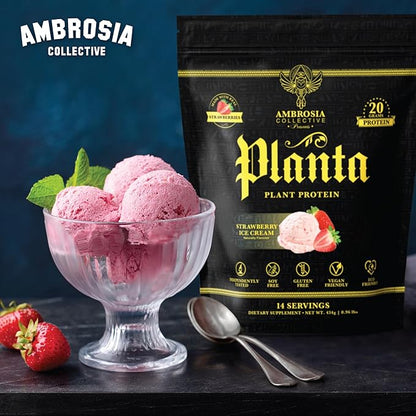 Ambrosia Planta - Premium Plant-Based Protein | Vegan & Keto Friendly | Gourmet Flavors with No