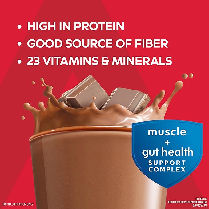 Atkins Strong High Protein Shake, Milk Chocolate Flavored, 30g Protein, Low Carb and Low Sugar