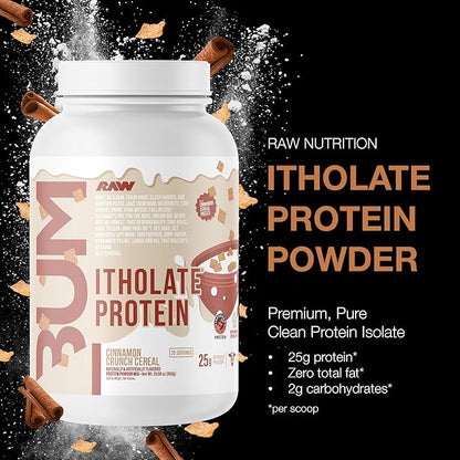 RAW Whey Isolate Protein Powder, Cinnamon Crunch (CBUM Itholate Protein) - 100% Grass-Fed Sports