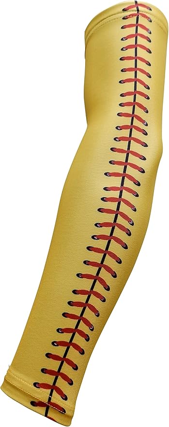 Youth & Adult Sizes Moisture Wicking Compression Arm Sleeve (1 Sleeve) (Over 100 Colors Available