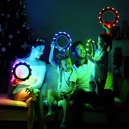 TOSY Flying Ring - 16 Million Color RGB or 12 LEDs, Super Bright, Lost Mode, Auto Light Up, Camping