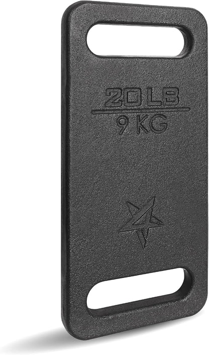 Yes4All Ruck Weight Plate, Cast Iron Rucking Plates with Wide Grip for Swings, Squat, Strength