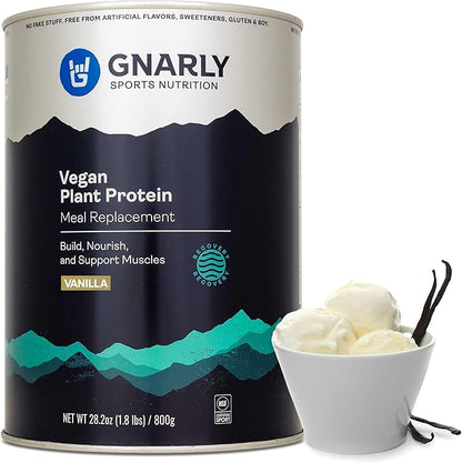 Gnarly Nutrition Vegan Plant Protein ??Vanilla Vegan Protein Powder, NSF Sport Certified ??Meal