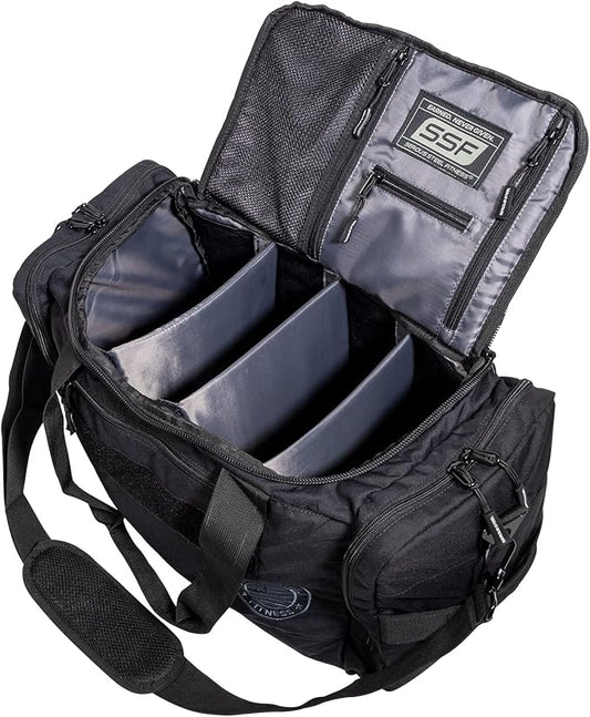 Serious Steel Fitness Gym Bag With Moveable & Removable Dividers Made from 1000D Nylon (Utility