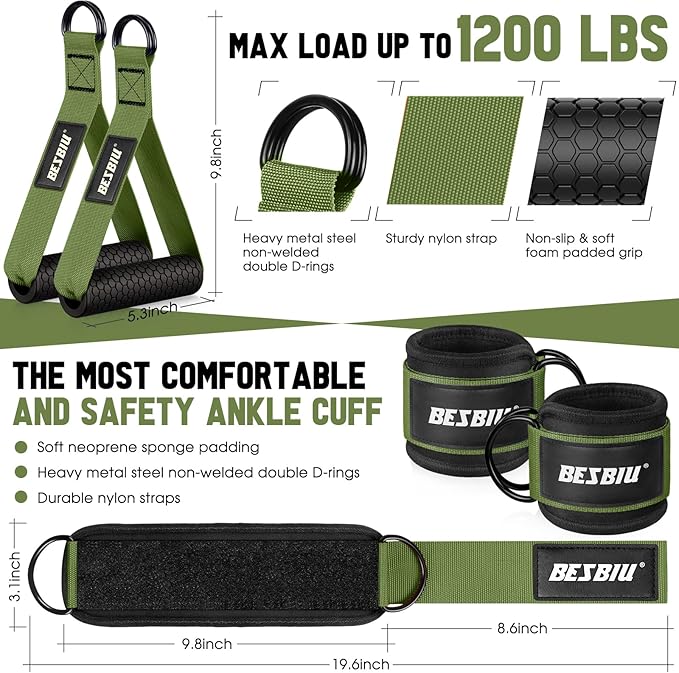 Heavy Resistance Bands for Working Out, 300lbs/360lb/420lb Exercise Bands Workout Bands with