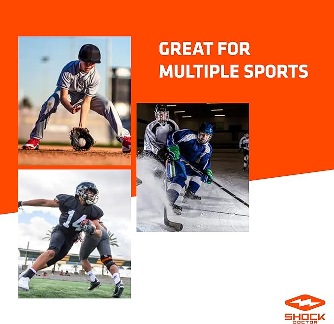 Shock Doctor, Gel Max Power Flavor Mouth Guard, Football, Lacrosse, Hockey, MMA, Boxing, Youth &