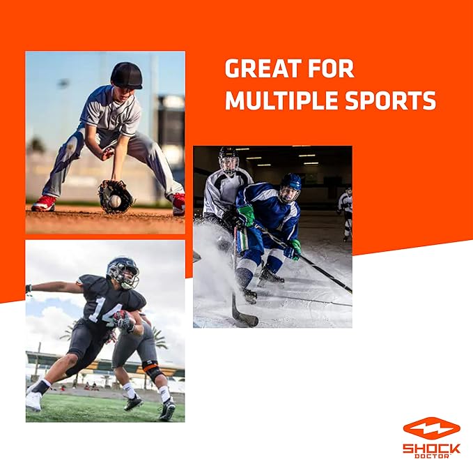 Shock Doctor, Gel Max Power Flavor Mouth Guard, Football, Lacrosse, Hockey, MMA, Boxing, Youth &