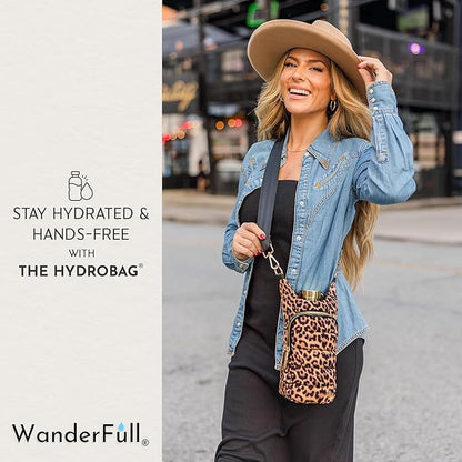 WanderFull® Original HydroBag® Collection, Water Bottle Holder w/Strap & Phone Pocket, Hands-Free