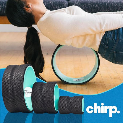 Chirp Wheel Foam Roller ??Targeted Back & Neck Relief, Lumbar Spine Stretcher, Spinal Decompression