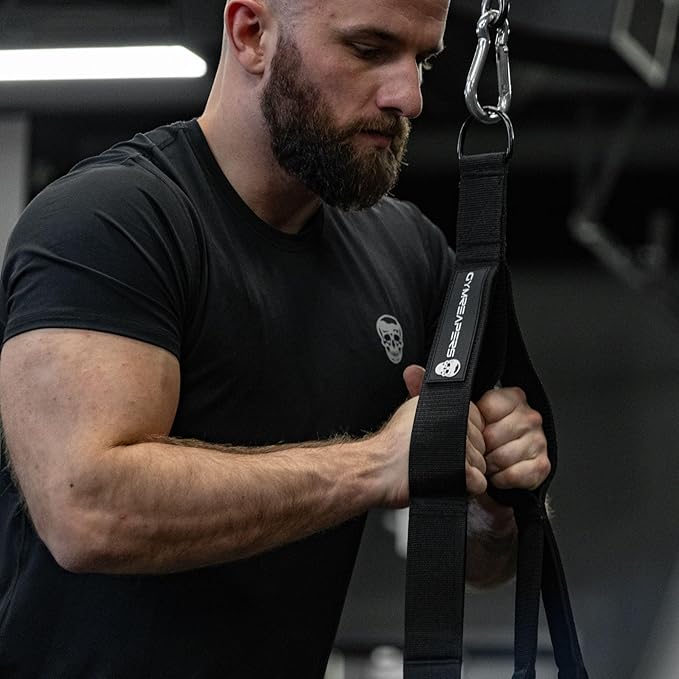 Gymreapers Tricep Rope Cable Attachment - Multi-Workout Tricep Pull Down Cable Attachment - Perfect