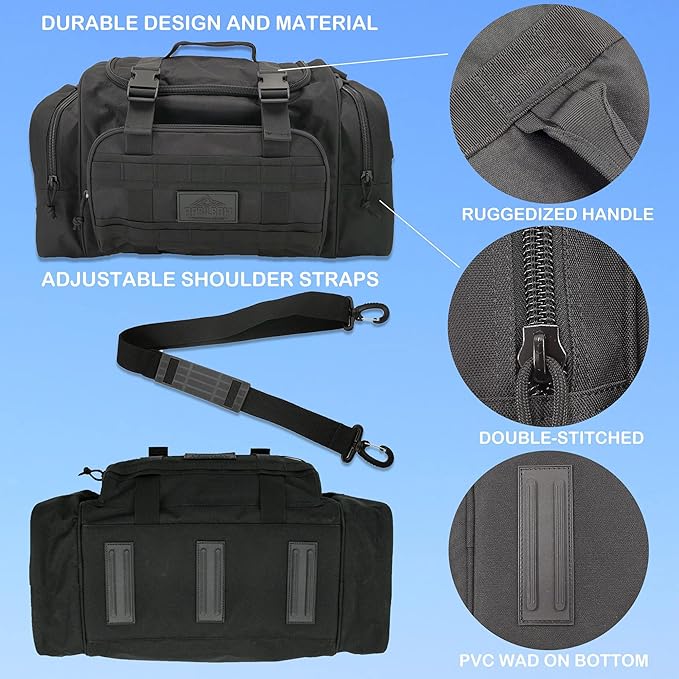 Duffel Bag – Heavy Duty Tactical Gym Bag for Men, Splashwater-Proof Weekender Travel Bag for