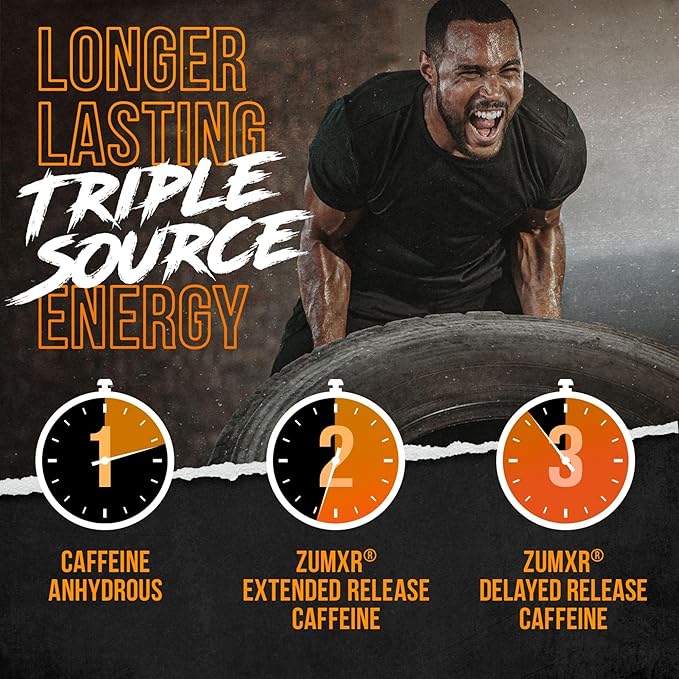 ALPHA LION Superhuman Pre Workout Powder, Beta Alanine, L-Taurine & Tri-Source Caffeine for