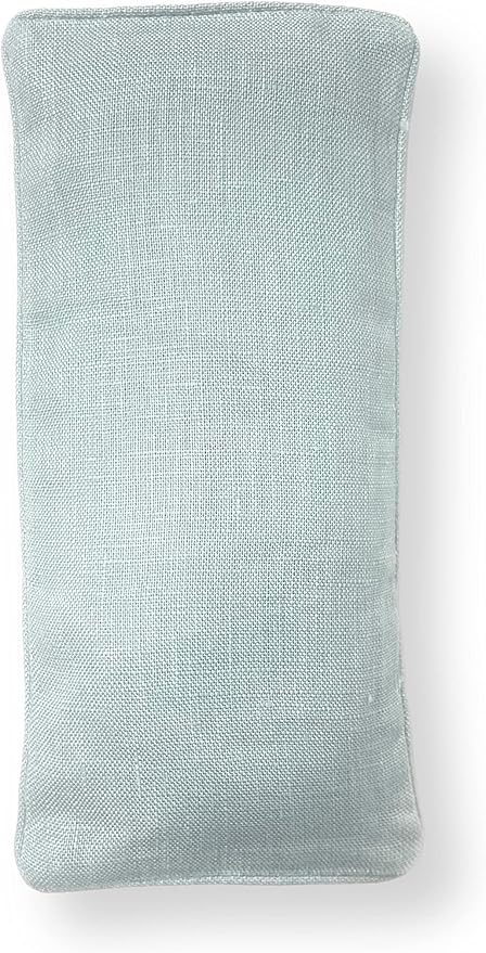 Organic Linen Eye Pillow - Lavender & Flaxseed for Relaxation, Yoga, Stress Relief - Microwavable