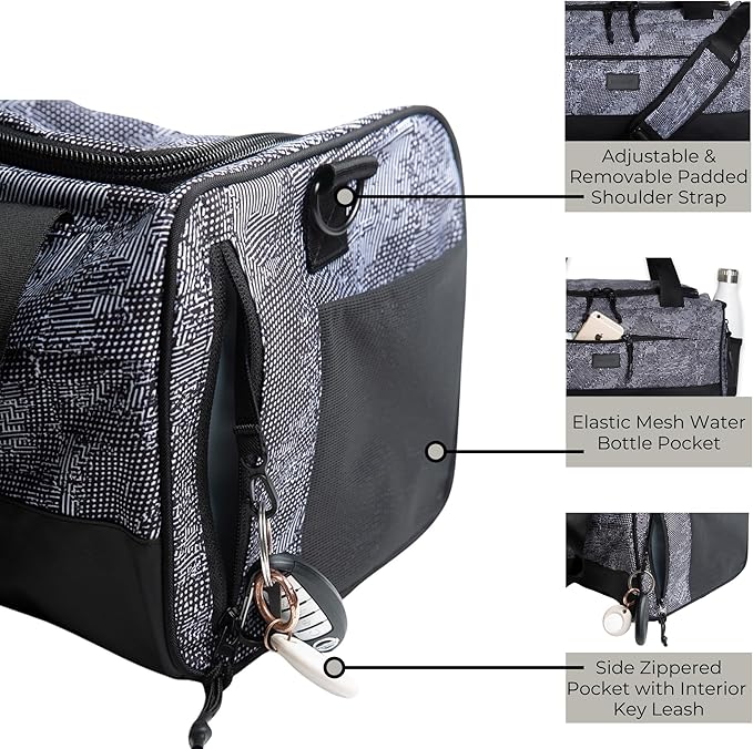 Vooray 22L Boost Duffle Bag – Small Gym Bag for Men and Women, Lightweight Travel Duffel with Shoe