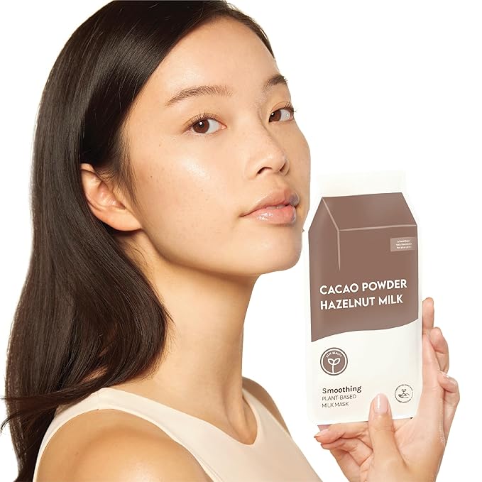 ESW Beauty Cacao Powder ??Smoothing Plant-Based Milk Face Mask ??Cacao & Hazelnut for Aging &