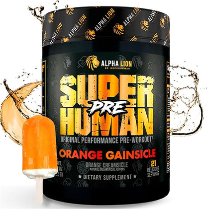 ALPHA LION Superhuman Pre Workout Powder, Beta Alanine, L-Taurine & Tri-Source Caffeine for