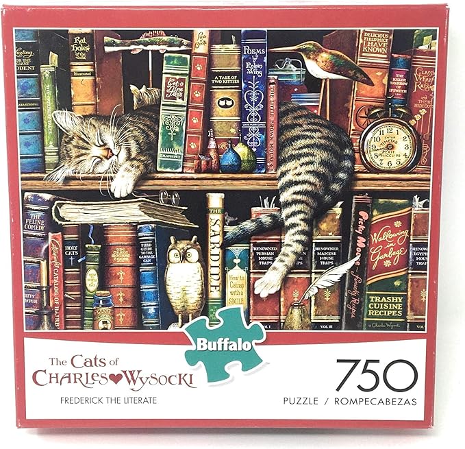 Buffalo Games - Charles Wysocki - Frederick the Literate - 750 Piece Jigsaw Puzzle For Adults