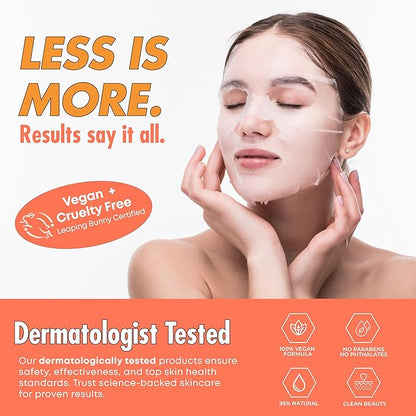 Vitamin C Face Mask ??Dermatologist Tested, Anti-Aging, Korean Skin Care, Evens Tone Hydrates