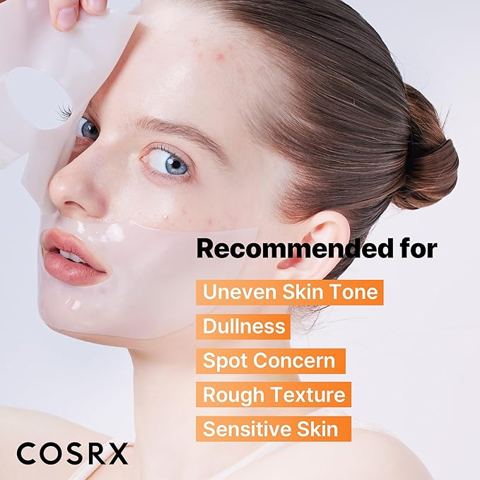 COSRX The Alpha-Arbutin Discoloration Care Hydrogel Face Masks Skincare 3 EA, Collagen Face Mask