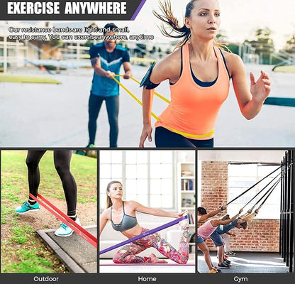 VEICK Resistance Bands for Working Out, Exercise Bands, Workout Bands, Pull Up Assistance Bands