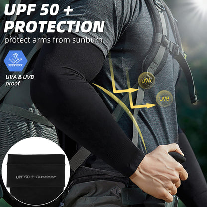 BHYTAKI 6 Pairs UV Sun Protection Arm Sleeves, UPF 50 Sports Cooling Arm Compression Sleeves for