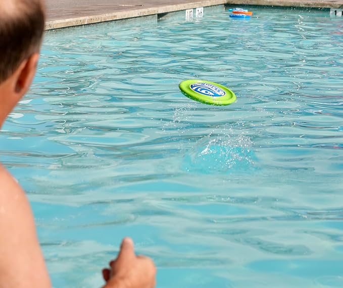 Disc - Water Disc Toy for Spring & Summer Fun - Skips, Slides, Jumps - Pools, Beaches & Backyards