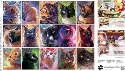 Buffalo Games - Louise Goalby - Cat Candids - 750 Piece Jigsaw Puzzle for Adults -Challenging
