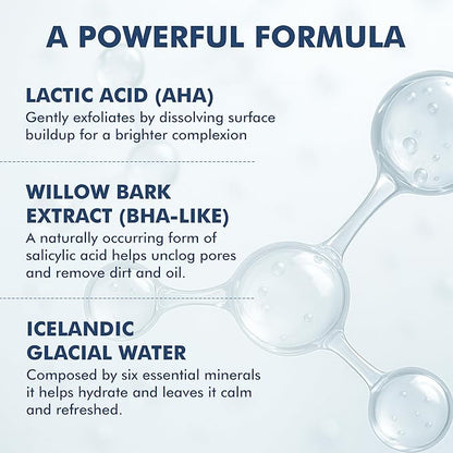 Skyn ICELAND Nordic Facial Peeling Pads With AHA and BHA. Exfoliating Toner for Breakout Prone