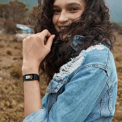 2 Pack Elastic Bands Compatible with Xiaomi Smart Band 9 Active Women Men, Soft Nylon Replacement