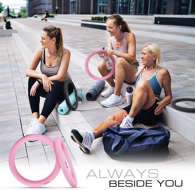 Yes4All Power Ring 10lbs, Weight Ring, Weighted Circle, Kettlebell for Yoga Exercise, Aerobics
