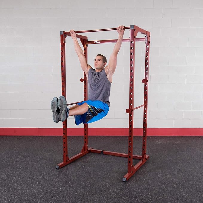 Best Fitness Power Rack - 14-Gauge Steel Home Gym with 500lb Capacity, Chin Bar, 23 Adjustable