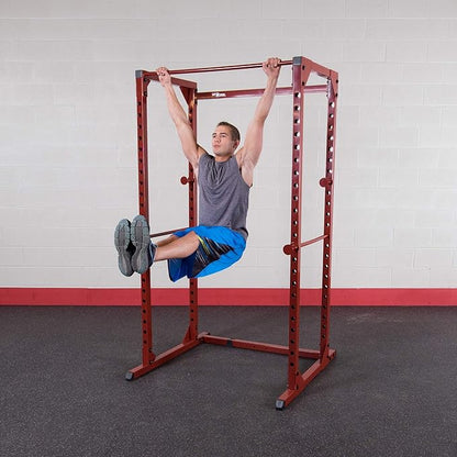 Best Fitness Power Rack - 14-Gauge Steel Home Gym with 500lb Capacity, Chin Bar, 23 Adjustable