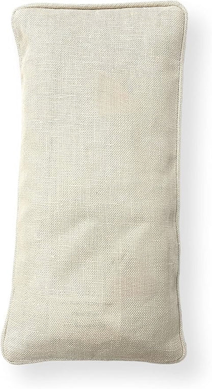 Organic Linen Eye Pillow - Lavender & Flaxseed for Relaxation, Yoga, Stress Relief - Microwavable