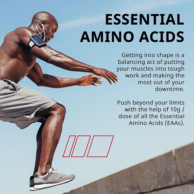 Granite Essential Amino Acids Powder for Muscle Recovery and Growth with 10g EAAs and 7g BCAAs