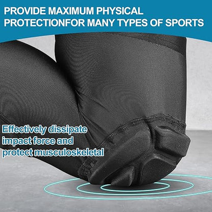 TUOY Knee Pad with Shin Guard Pads, Protective Shin/Knee Sleeve Support for Soccer, Football